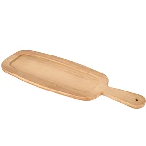 OWNSWING Wholesale Kitchen Rectangle Personalized Custom Wood Bamboo Cutting Board With Handle