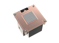 FEZCOOL LGA1700-V15 Dissipateur thermique pour processeur de serveur VC avec 2 caloducs en cuivre, ventilateur PWM de 60 mm à roulement à billes et chambre à vapeur