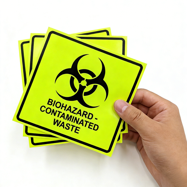 TEDDY Custom Safety Warning Labels Sticker Vinyl Industrial Oil Proof Waterproof UV Resistant Durable