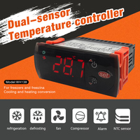 Vente en gros thermostat numérique double capteur régulateur de température régulateur de température incubateur relais brassage incubateur chauffage