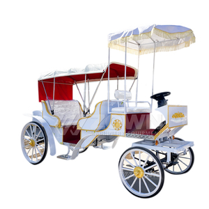 Carruaje Eléctrico Personalizado para Eventos Especiales, Limusina Turística Blanca, Carruaje Turístico Vintage - Product Image 1