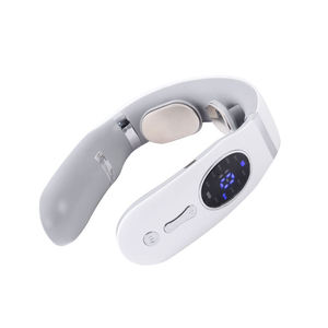 PAKISS OEM ODM Portable Neck Massager Electric Pulse Heated Neck Massage Machine Voice <b>Remote</b> Control - Product Image 4