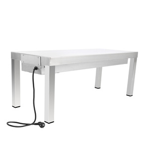 Flat <b>Top</b> Electric Buffet Warming Table Stainless Steel Heated Food Display Table for Banquet Catering Buffet - Product Image 1
