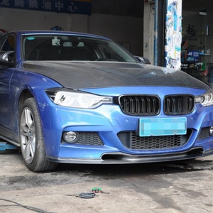 Alerón Inferior de Fibra de Carbono Estilo STR, Divisor de Aire, Ventilación, Labio de Parachoques Delantero para BMW F30 M Tech - Product Image 4