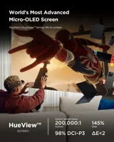 Lunettes intelligentes RayNeo Air 3s Écran micro OLED 201 \ "Mega Screen 3840Hz Compatible avec Phone Gaming Movie Switch PS5