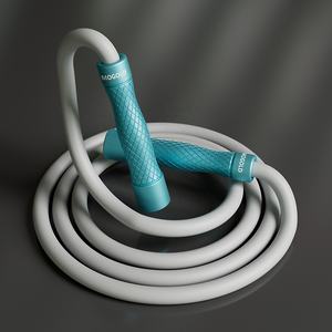 Mogold เชือกกระโดด1lb น้ำหนัก14มม. 570ก. ยาว3เมตรทำจากพีวีซีบริสุทธิ์สำหรับออกกำลังกายในฟิตเนสพร้อมที่จับอลูมิเนียมอัลลอยด์ - Product Image 5