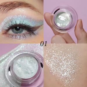 Fard à paupières crème pigmenté à paillettes longue durée, étiquette privée OEM, vente en gros, séchage rapide, anti-bavures, imperméable, rehausseur de yeux - Product Image 3