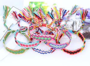 FL0819 Moda di <span class=keywords><strong>cotone</strong></span> fatta a mano di amicizia braccialetto brasiliano, tessuto di <span class=keywords><strong>cotone</strong></span> braccialetto di amicizia - Product Image 5