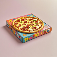 Runde Lebensmittel box mit Einweg-Holzdeckel Pizza und Käsekuchen Einweg verpackung Pappkarton Pyramid Cheese cake Food Box