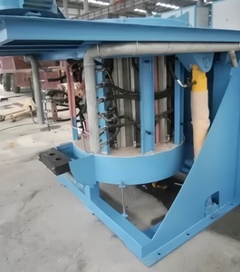 Four de fusion par induction industriel de 100kg 1 tonne de capacité électrique cuivre fonderie acier métal fer aluminium disponible à la vente - Product Image 2