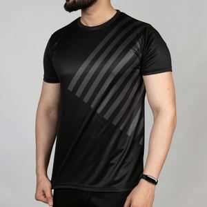 เสื้อยืดซับลิเมชั่นผู้ชายใส่สบาย ผลิตจากผ้าโพลีเอสเตอร์ระบายอากาศได้ดี เหมาะสำหรับชุดกีฬาและเสื้อผ้าส่งเสริมการขาย - Product Image 1