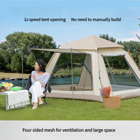 Tentes automatiques Tentes de camping d'extérieur Ensembles de camping Tente de luxe portable étanche pour 6 personnes pour le camping en famille