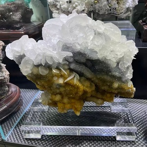 Cristallo Grezzo Naturale di Fluorite Calcite, Pietra Curativa per Feng Shui, Decorazione Casa <span class=keywords><strong>e</strong></span> Amore, Tendenza Moda - Product Image 1