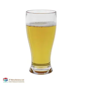 도매 판촉 선물 기념일 맞춤형 로고 350ml 플라스틱 맥주 유리 머그 월드컵 음주