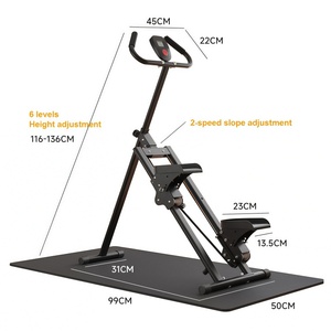 Máquina de Ejercicio Cardiovascular Plegable con Resistencia Vertical Ajustable, Escaladora para Entrenamiento de Cuerpo Completo con Manillar - Product Image 1