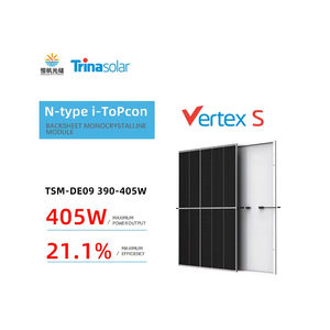 แผงโซลาร์เซลล์ Trina Vertex S 390W 395W 400W 405W สต็อก EU โมดูลโมโนประสิทธิภาพสูงสำหรับระบบบ้าน แผงโซลาร์เซลล์ Trina - Product Image 1