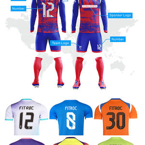 2026 2027 批发廉价定制足球球衣 2025-26 100% 涤纶速干透气圆领短袖球队标志 - Product Image 5