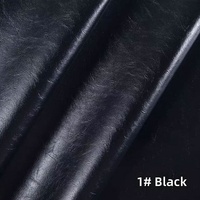 광택이 나는 PU 가죽 소파 부스 리폼용 넓은 오일 왁스 PU 가죽 소재 부드러운 커버 원단 0.7mm 두께 160cm 폭