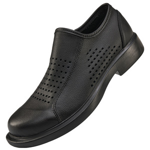 Chaussures en cuir pour hommes, semelles souples, antidérapantes, durables, respirantes, confortables, simples, légères, bottes de luxe à lacets - Product Image 3