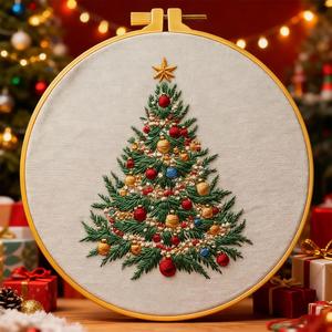 Coffret cadeau d'affaires personnalisé, broderie d'art aux fleurs sauvages écologiques avec cadre <span class=keywords><strong>en</strong></span> polyester, décoration murale botanique - Product Image 3