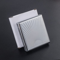 YunAng – Lot de 20 étuis à cigarettes métalliques personnalisables avec logo, étanches, à couvercle rabattable, boîte portable pour accessoires fumeurs