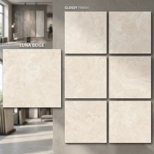 กระเบื้องพอร์ซเลนขัดเงา Ny Smoke White ขนาด 800x800 มม. ลายหินอ่อนรมควัน สำหรับปูพื้นเซรามิก - Product Image 2
