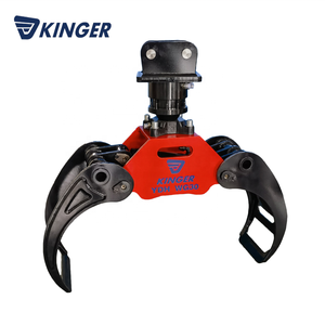 KINGER-excavadora hidráulica de troncos, cargador frontal con grapa de troncos - Product Image 4