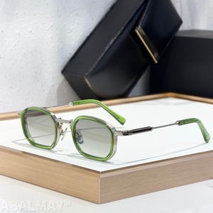 JD <span class=keywords><strong>JEAN</strong></span> 43-25-145 Gafas de Sol de Alta Calidad para Hombre y Mujer, Diseño Clásico Punk de Lujo, Acetato y Titanio, UV400, con Caja - Product Image 3