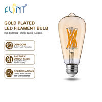 Ampoule LED à filament de verre 12W B22/E26/E27 ST21/ST64, 1500lm, dimmable, CRI90, efficace et écologique, pour la maison et l'hôtel