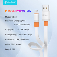 Câble de charge USB de type C 3A à charge rapide de haute qualité d'origine d'usine pour câble de données
