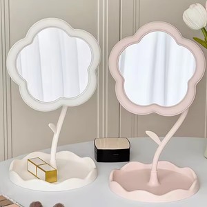 Flower Shaped Decorative Makeup <b>Mirror</b> 1Pcs Home Decor Jewelry Hair Accessories Tray <b>Tabletop</b> for Wedding - Product Image 5