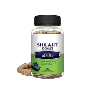 ODM Premium Quality Wholesale Supply Hot Selling Nautral Flavor Pure Shilajit Resin Herbal Capsules Shilajit Capsules