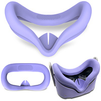Untuk Oculus Quest 2 Aksesori Penutup Headset Silikon Penutup Pegangan Pengendali Kursi Penutup Antiselip Kedap Air