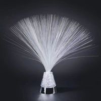 Lightahead LED RGB Changement de couleur pour mariage Fête de Noël Holidaywith Base de cône avec cristaux clairs Lampe à fibre optique en cristal