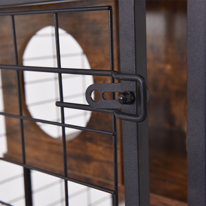 Toptan lüks konfor kediler için demir örgü kafes kapalı açık Villa kedi evi nefes özellik kutusu çıkarılabilir montaj - Product Image 4