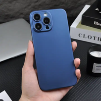 Coque de téléphone ultra-mince en matériau PP mat translucide anti-empreintes digitales avec housse de caméra précise pour iPhone 15 16 Pro