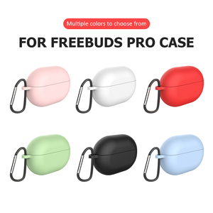 เคสหูฟังซิลิโคนสำหรับ <span class=keywords><strong>Huawei</strong></span> <span class=keywords><strong>Freebuds</strong></span> 3 4 Pro <span class=keywords><strong>5</strong></span> 6 6I fundas พร้อมพวงกุญแจ - Product Image 6