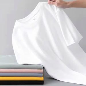 T-shirt pour homme à manches courtes et col rond, en coton 100% 180 g/m², imprimé personnalisé, broderie, taille américaine plus grande - Product Image 3