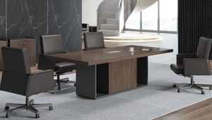 Mesa de Conferencias Larga de Lujo MFC para 6-12 a 20 Personas, Duradera, Ecológica, con Capacidad de Asientos Personalizable, Mesa de Reuniones de Oficina - Product Image 2
