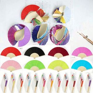 Eco-Friendly <b>Summer</b> Folding Carbonized Handle Tassel Fan New Year Ancient Style Classical Chinese Design Bamboo Craft - Product Image 5