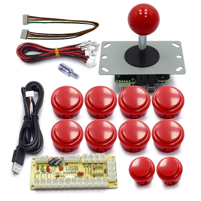 Arcade Joystick Kit Plastic Wired PC-USB Compatible Custom Made Strong Spring Fast Response Direct Factory Wholesale