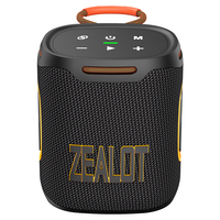 Zealot S122 RGB Portable 25W pour enceinte avec batterie 6000mAh, prise en charge TF/USB/AUX pour utilisation intérieure et extérieure