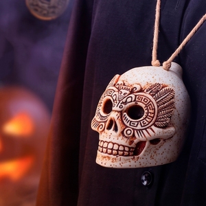 Hot Selling Aztec Death <b>Whistle</b> Screaming Sound Decompression Novelty Toy Outdoor Survival <b>Whistle</b> - Product Image 2