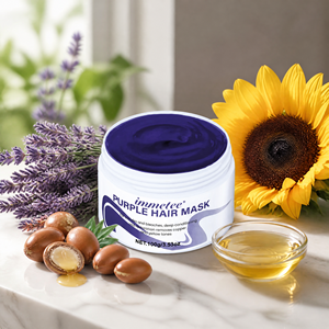 Mascarilla Capilar Profesional para Tonificar el Cabello en Tono Púrpura, 100g, <span class=keywords><strong>Acondicionador</strong></span> Profundo para Restauración del Cabello Rubio Decolorado, Marca Privada para el Cuidado del Cabello - Product Image 2