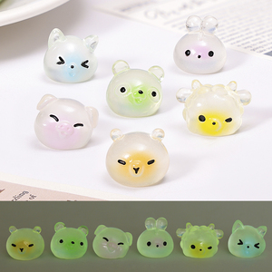 Figuras de Resina Brillantes en la Oscuridad, Miniaturas de Animales y Fantasmas de Dibujos Animados para Micro Paisajes, Casas de Muñecas, Terrarios, Manualidades DIY, Venta al Por Mayor - Product Image 5
