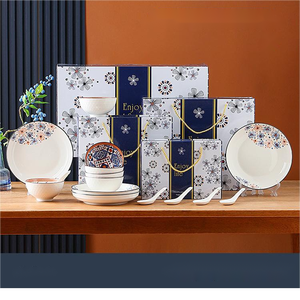 Nuovo Desgin <span class=keywords><strong>giapponese</strong></span> stile regalo Set con cucchiaio e piatti per 4 persone e 6 popoli posate in ceramica Set da cena - Product Image 5