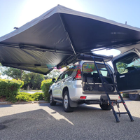 360 180 270 degrés auvent debout Camping tente sur le toit extérieur camping-car voiture auvent toit côté abri Foxwing 270 auvent