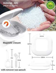 Contenitore per Apparecchio Ortodontico in Vendita, Forniture Dentali, Porta Apparecchio Ortodontico in Plastica, Custodia per Dentiera - Product Image 2