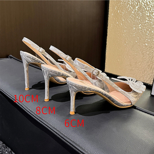 Nouvelles sandales slingback Talon Pour Femme avec strass, talons sexy pour femmes - Product Image 5