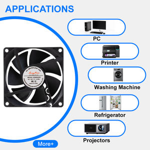 Ventilateur axial haute vitesse DC 5V 12V 24V 48V sans balais <span class=keywords><strong>silencieux</strong></span> à roulement à billes pour ventilation et extraction, plusieurs tailles, OEM ODM - Product Image 6